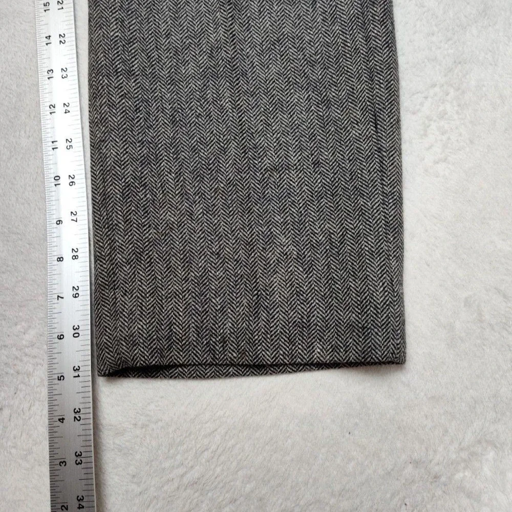 Banana Republic Pants Mens 33x32 Gray Herringbone Tweed Wool Lined Dress Slacks
